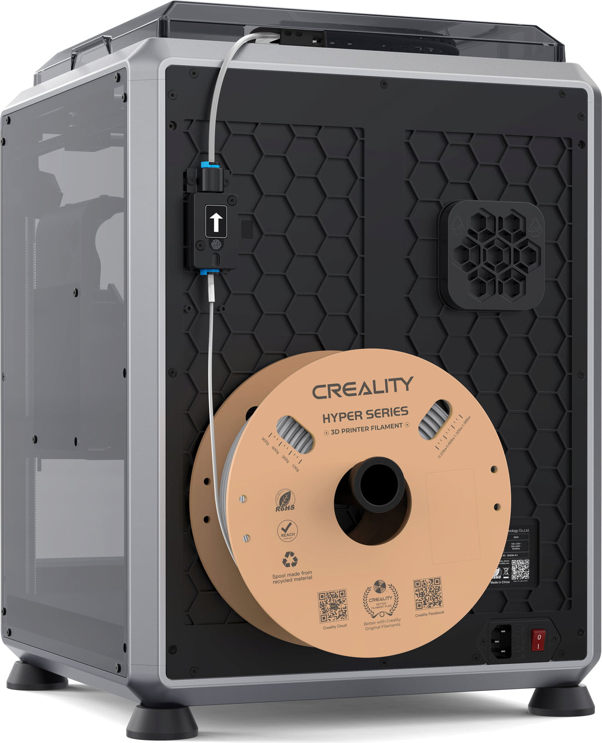 Creality K1 - Stampante 3D con fotocamera K1 AI, raffreddamento a doppia ventola, 600 mm/s ad alta velocità, dettagli lisci, 32 m³/s, livellamento automatico, 220 x 220 x 250 mm Creality K1 - Stampante 3D con fotocamera K1 AI, raffreddamento a doppia ventola, 600 mm/s ad alta velocità, dettagli lisci, 32 m³/s, livellamento automatico, 220 x 220 x 250 mm