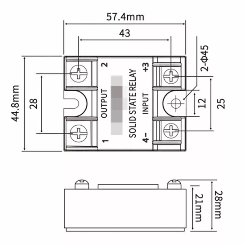 Solid State Relay DC-AC 25A