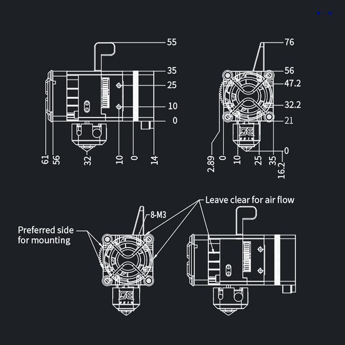 BIQU H2 V2.0 Extruder Kit