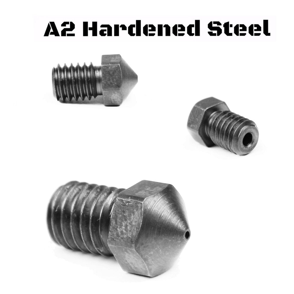 Micro Swiss RepRap A2 Hardened Steel Nozzles (Formbot Raptor, Prusa MK2/MK3)