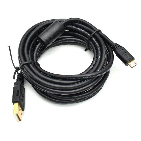 10 ft Gold Plated USB Cable w/ Ferrite Core (USB Type B Micro/ CR-10 V2)