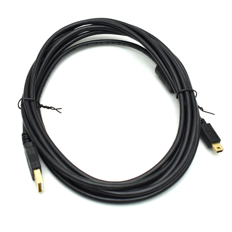 10 ft Gold Plated USB Cable w/ Ferrite Core (USB Type B Mini/ CR-10/ Ender 3)