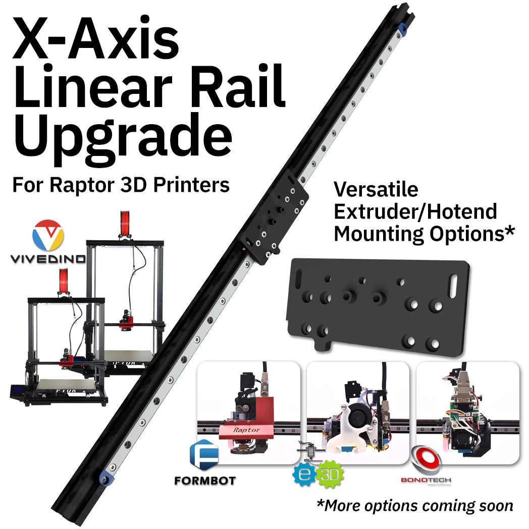 Linear Rail Upgrade (X-Axis) for Raptor 3D Printers