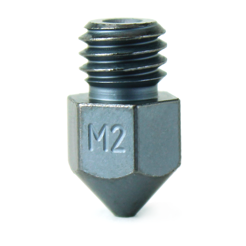 Micro Swiss M2 Hardened High Speed Steel Nozzle - MK8 (CR10 / Ender / Tornado / MakerBot)